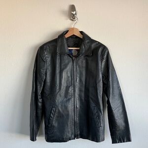 Lobi Lobi Black 100% Leather Jacket Biker Size Women's XL